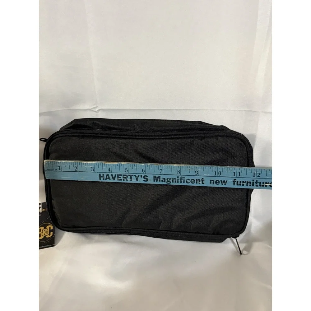 B&C Versatile Hanging Travel Organizer Bag Black Multi- Pockets